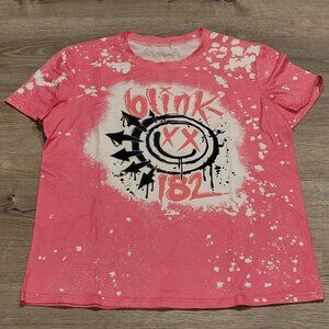 Blink 182 Pink Womens T-Shirt